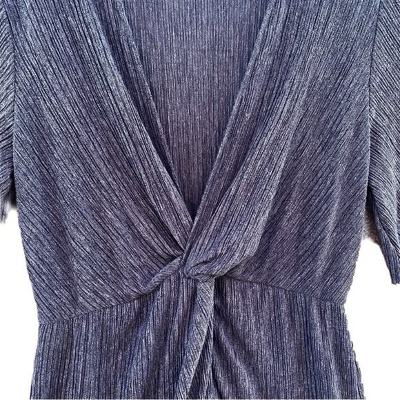 All in Favor Dolman Plisse Midi Dress lightweight XS/Extra Small Navy Peacoat - Picture 5 of 7